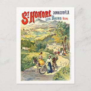 Cartão Postal Cartaz de Viagem Antigo para Saint-Honoré-les-Bain