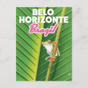 Cartão Postal cartaz de viagem Belo Horizonte, Brasil