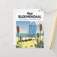 Cartaz de viagem Bloemendaal Amsterdã