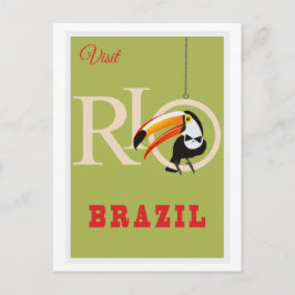 Cartão Postal Cartaz de Viagem Brasil