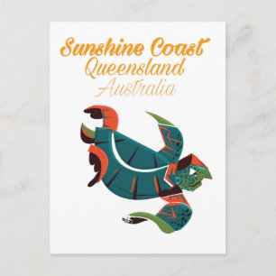 Cartão Postal Cartaz de viagem Costa Sunshine Queensland Austrál