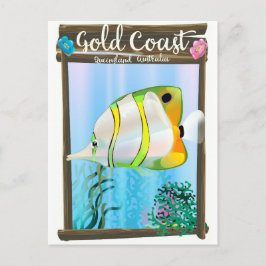 Cartão Postal Cartaz de viagem da Gold Coast Austrália.