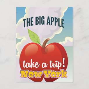 Cartão Postal cartaz de viagem da Grande Maçã de Nova York