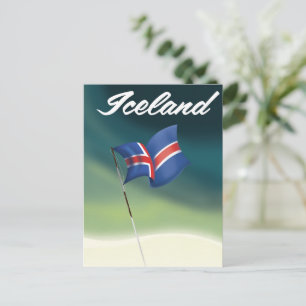 Cartão Postal cartaz de viagem da Islândia