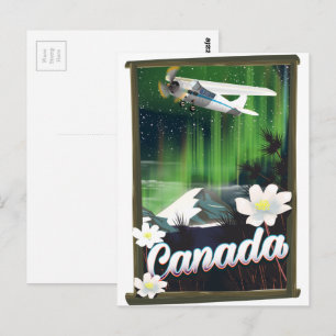 Cartão Postal cartaz de viagem da montanha do Canadá