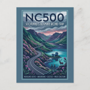 Cartão Postal Cartaz de Viagem da Viagem de Carro Definitiva NC5