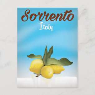 Cartão Postal cartaz de viagem de férias italiano Sorrento