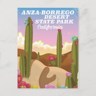 Cartão Postal cartaz de viagem do Parque Estadual do Deserto de 