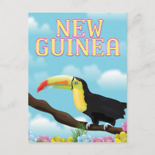 Cartão Postal Cartaz de viagem do Tucano da Nova Guiné