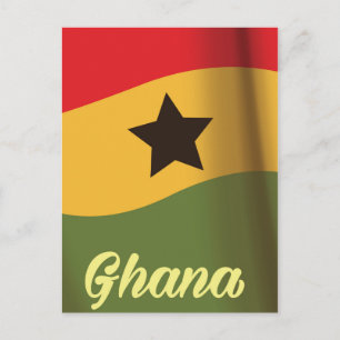Cartão Postal Cartaz de viagem estilo vintage da bandeira nacion