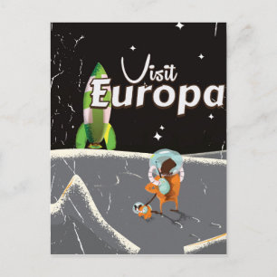 Cartão Postal Cartaz de viagem Europa vintage