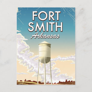 Cartão Postal cartaz de viagem Fort Smith Arkansas