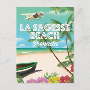 Cartão Postal Cartaz de Viagem Grenada La Sagesse