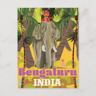 Cartão Postal Cartaz de viagem indiano de Bengaluru