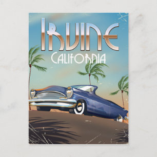 Cartão Postal Cartaz de viagem Irvine Califórnia