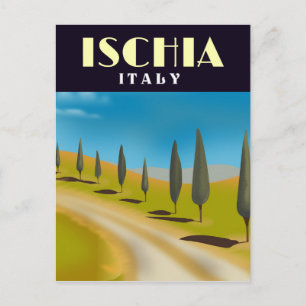 Cartão Postal cartaz de viagem Ischia Itália