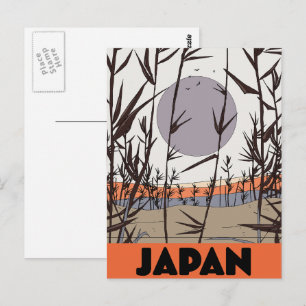 Cartão Postal cartaz de viagem Japão