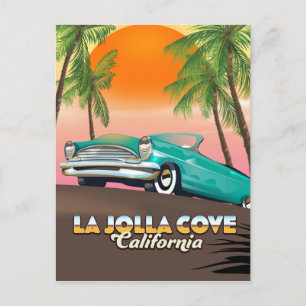 Cartão Postal Cartaz de viagem La Jolla Cove Califórnia