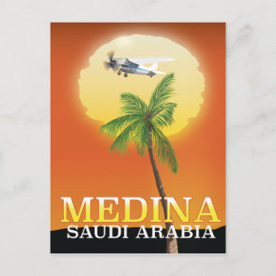 Cartão Postal Cartaz de viagem Medina Arábia Saudita