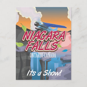 Cartão Postal cartaz de viagem Niagara Falls Ontário Canadá