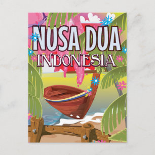 Cartão Postal cartaz de viagem Nusa Dua Indonésia