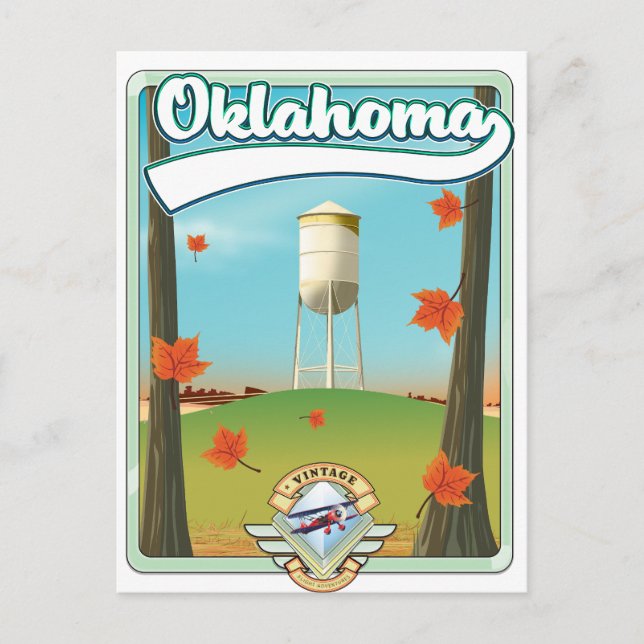 Cartão Postal Cartaz de viagem Oklahoma (Frente)