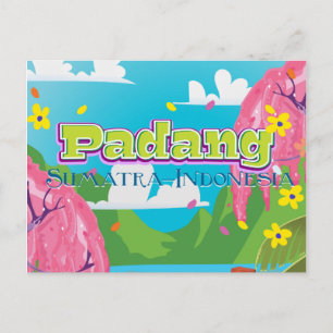 Cartão Postal Cartaz de viagem Padang Indonésia