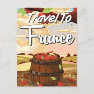 Cartão Postal Cartaz de viagem para a França