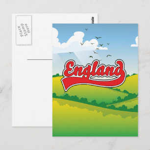 Cartão Postal Cartaz de viagem pelo campo da Inglaterra
