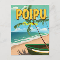 Cartaz de viagem Poipu Hawaii