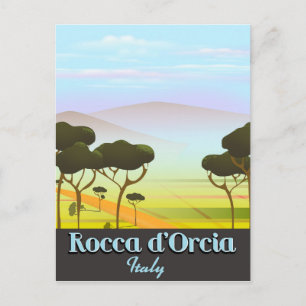 Cartão Postal Cartaz de viagem Rocca d'Orcia Itália