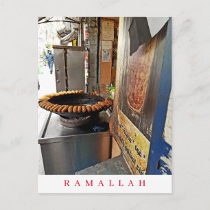 Cartão Postal Cartaz de vista de compro da comida de rua Ramalla