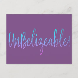 Cartão Postal Cartaz desagradável!