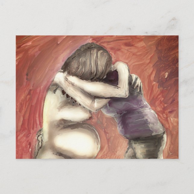 Cartão Postal Cartaz do abraço Doula (Frente)