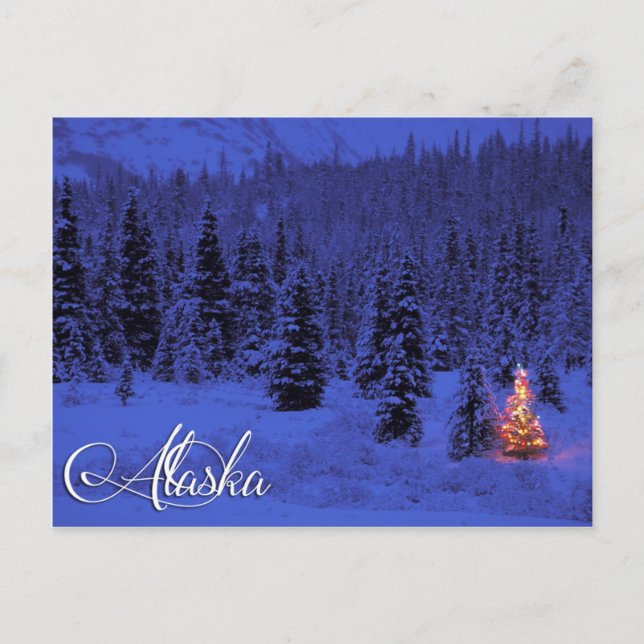 Cartão Postal Cartaz do Alaska (Frente)