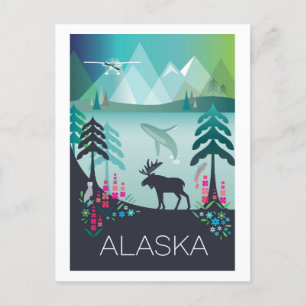 Cartão Postal Cartaz do Alaska