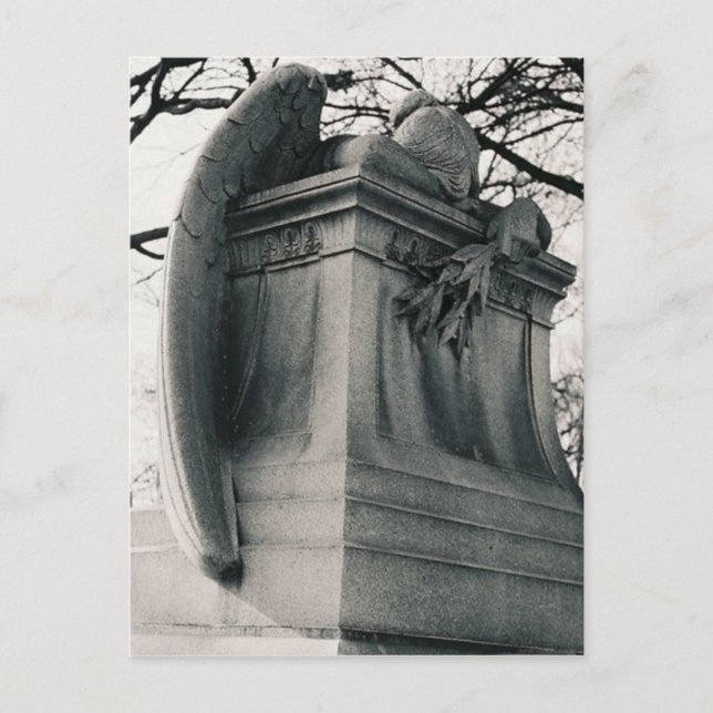 Cartão Postal Cartaz do anjo chorando (Frente)