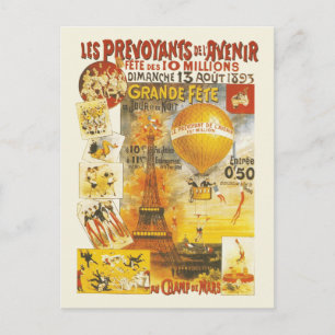 Cartão Postal Cartaz do Antique Grand Fete Fair Antigo