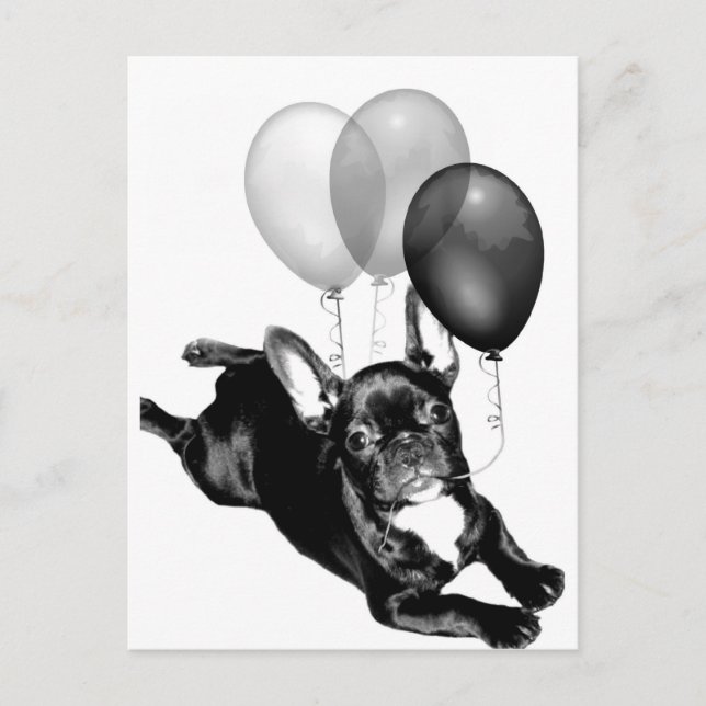 Cartão Postal Cartaz do Buldogue Francês (Frente)