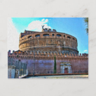 Cartão Postal Cartaz do castelo Castel Sant'Angelo
