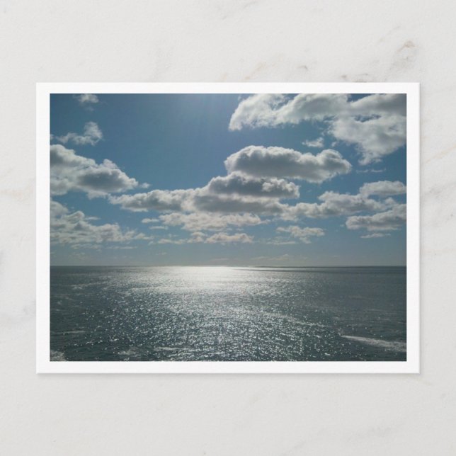 Cartão Postal Cartaz do céu na terra. (Frente)