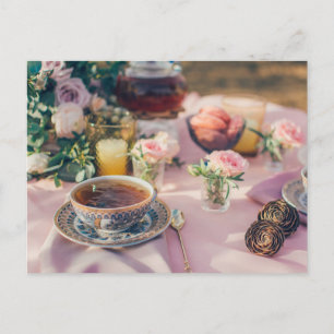 Cartão Postal Cartaz do chá Cartaz postal do pós-cruzamento