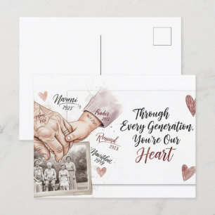 Cartão Postal Cartaz do dia dos avós felizes