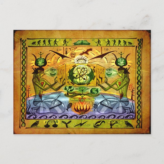 Cartão Postal Cartaz do Egito Moderno (Frente)