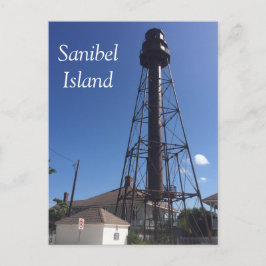 Cartão Postal Cartaz do Farol da Ilha Sanibel