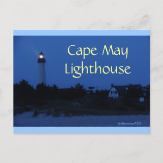 Cartão Postal Cartaz do Farol de Cape May