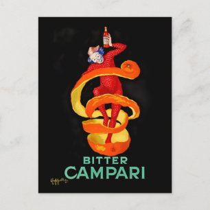 Cartão Postal Cartaz do Licor de Laranja Amarga de Leonetto Capp