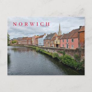 Cartão Postal Cartaz do modo de visão do rio Norwich