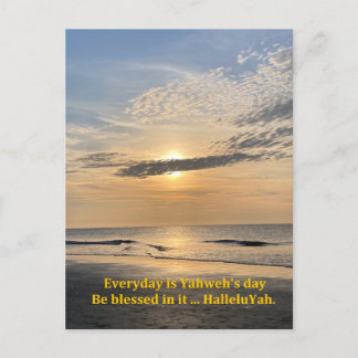 Cartão Postal Cartaz do nascer do sol HalleluYah