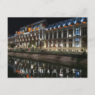 Cartão Postal Cartaz do Palácio de Justiça de Bucareste